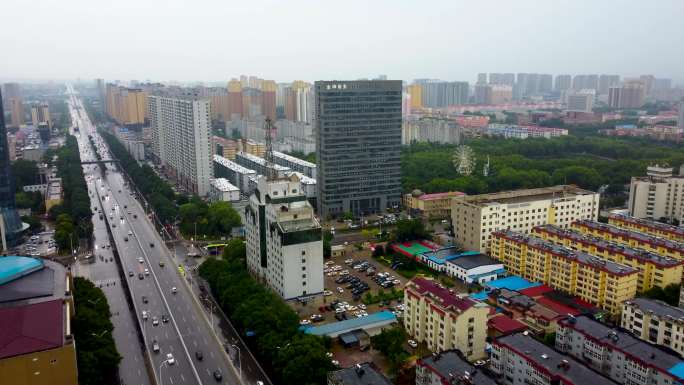 12组晋中市 航拍素材 榆次老城 大学