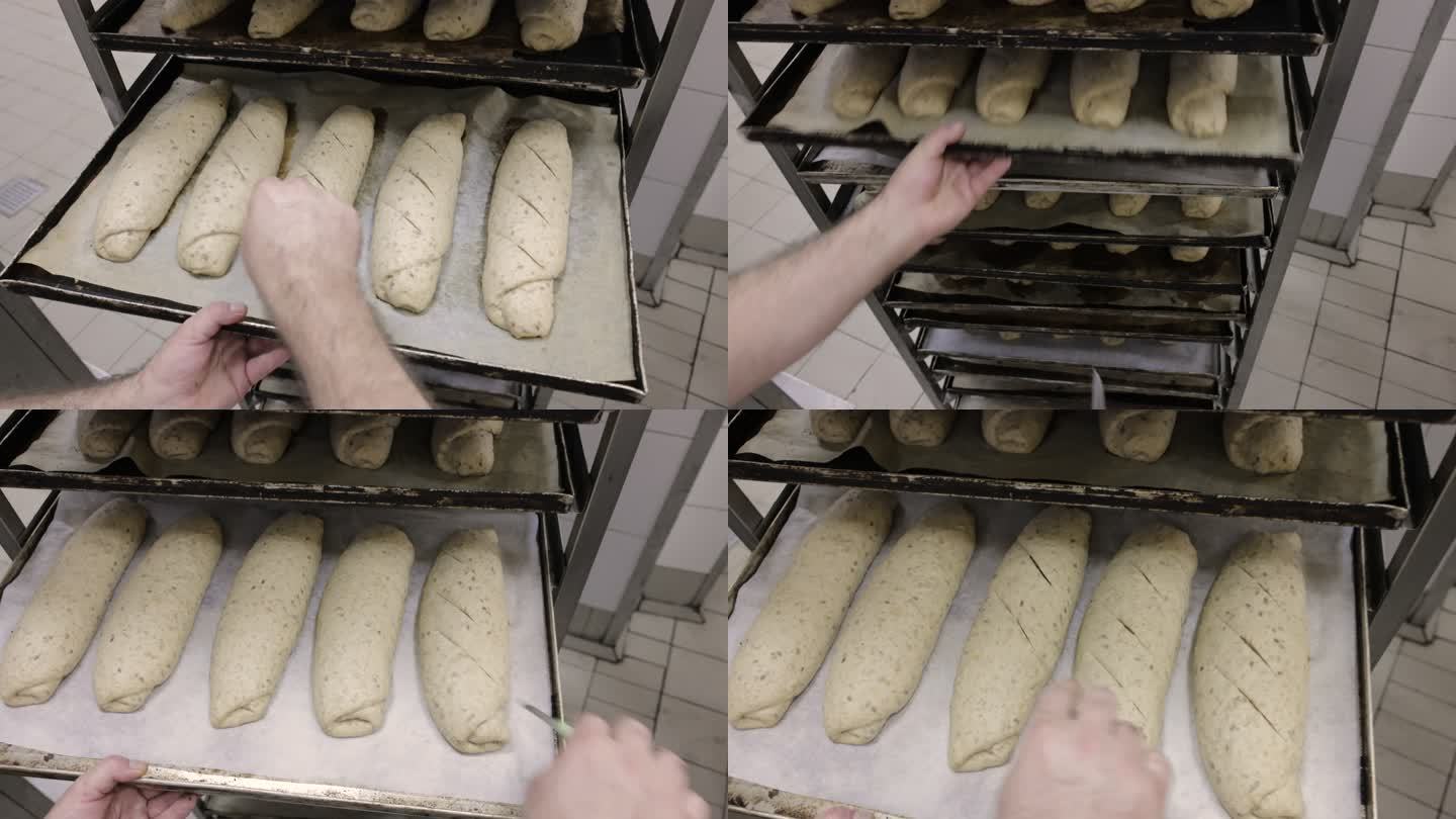 给面包调味的面包师