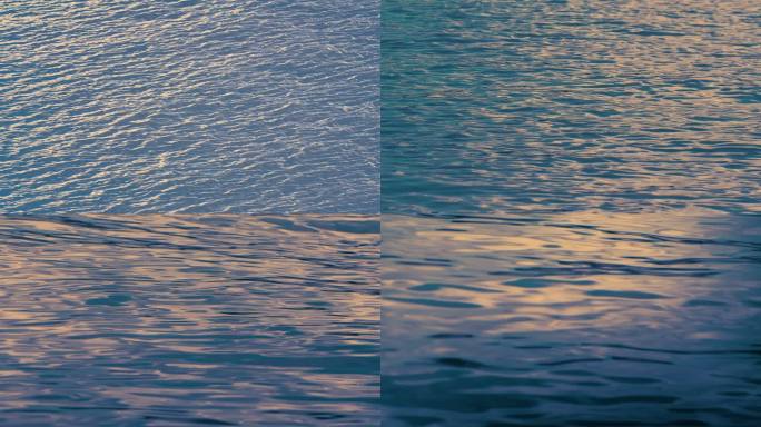 水面海面湖面波纹浪花荡漾蓝色抽象唯美波动