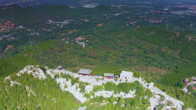 山东省潍坊青州云门山景区航拍