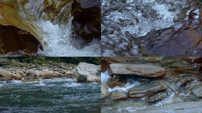 水花泉水溪水河流水源纯净水