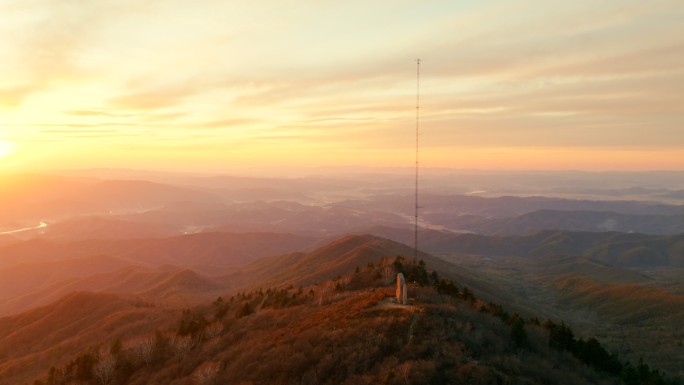 岗山 美丽中国 森林公园 霞光