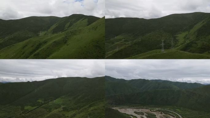 高原山地4K高清航拍视频素材