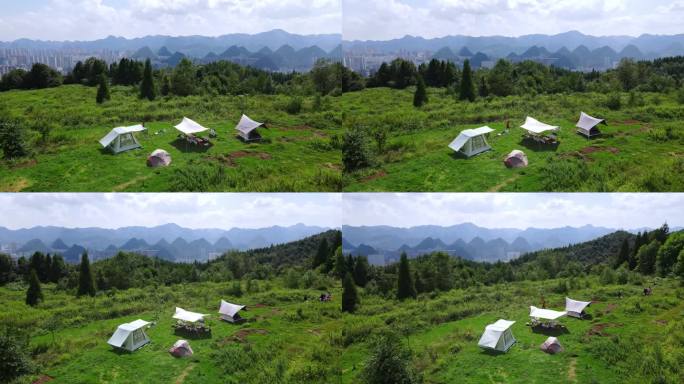 周末野餐露营 帐篷 露营基地 度假 旅游