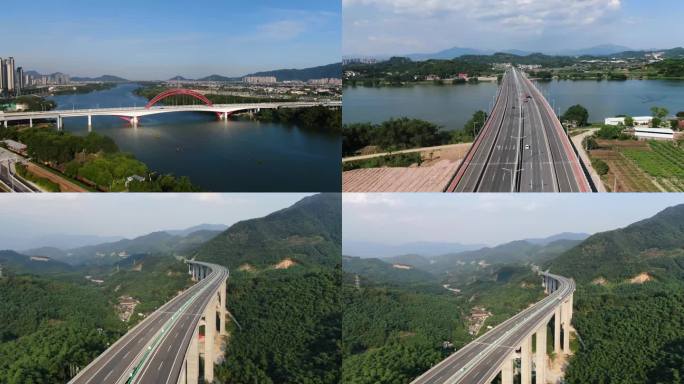 漳州航拍跨海高速桥