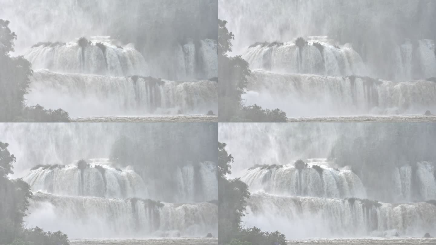 位于越南北部和中国南部边境的Ban Gioc瀑布或Detian瀑布