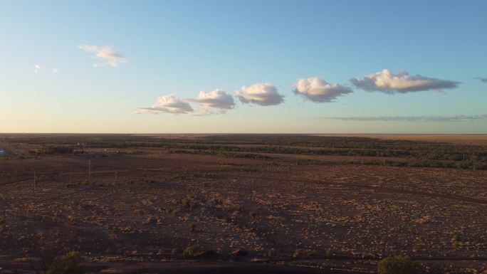 美丽的昆士兰内陆云层形成