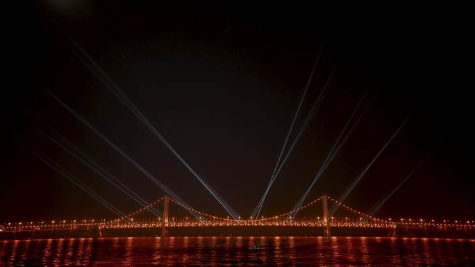 星海湾大桥灯光秀合集4K60帧