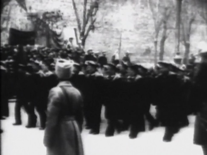 列宁葬礼 群众游行