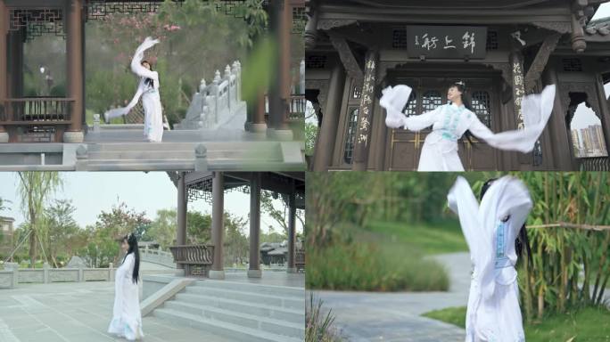 4k原创汉服中国传统风古风舞蹈教学