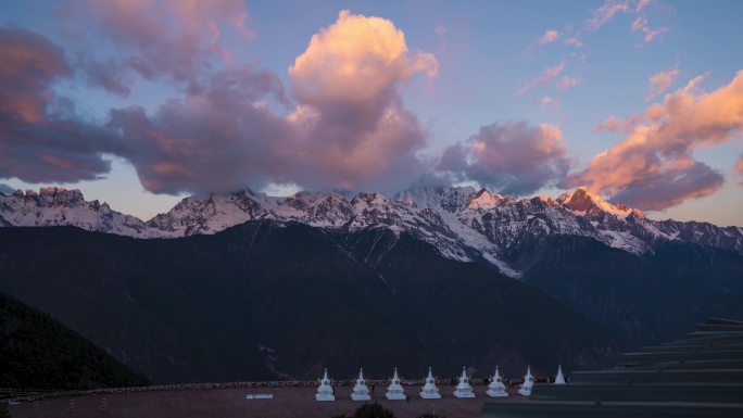 延时摄影，梅里雪山