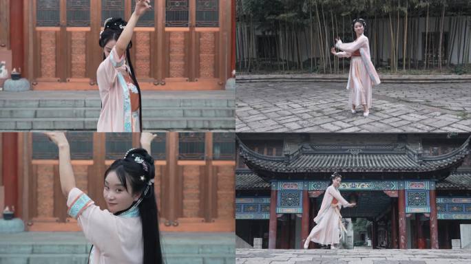 原创汉服中国传统风古风舞蹈教学