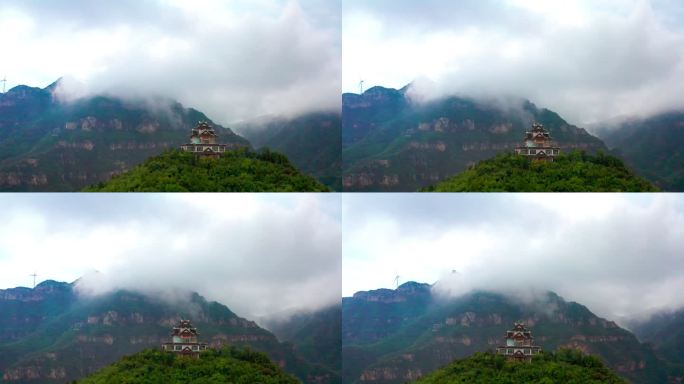 济源黄河三峡景区雨后云雾