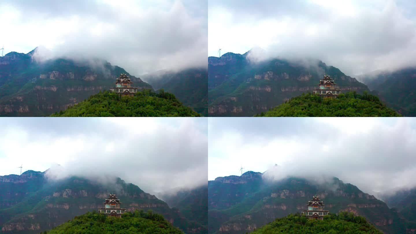 济源黄河三峡景区雨后云雾