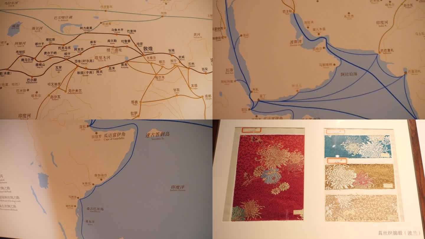 古代丝绸之路地图