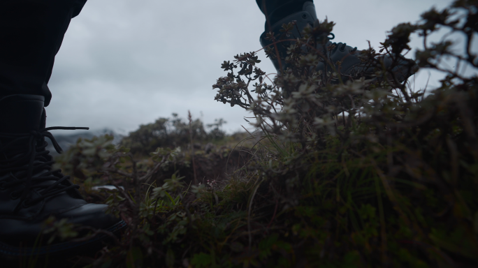 女生登山 爬山 旅行 登山脚步 追梦人