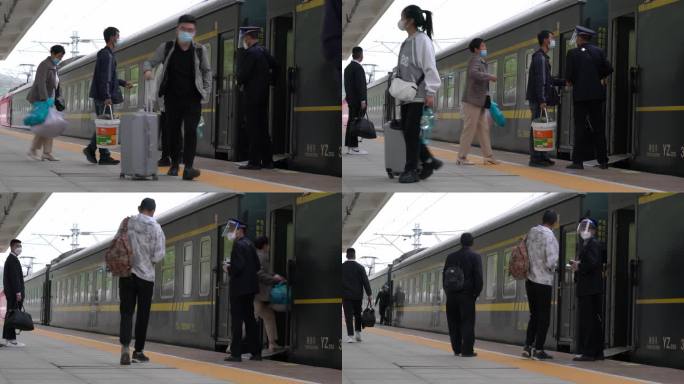 兰渝铁路渭源车站旅客上下车视频