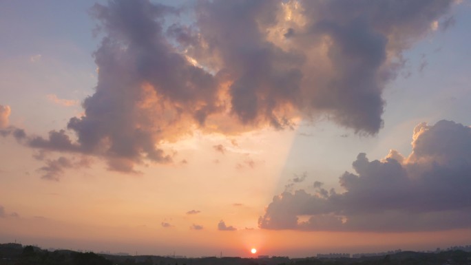 云彩 夕阳 日落 傍晚 彩霞