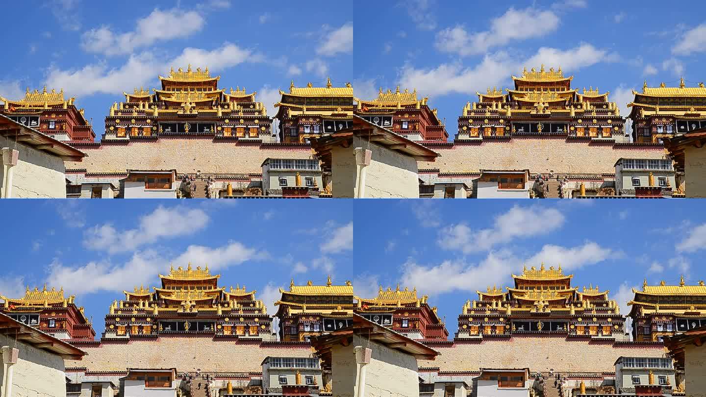 中国云南香格里拉藏传寺松赞林寺