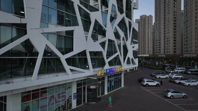 4K原素材-航拍上海嘉定汽车城