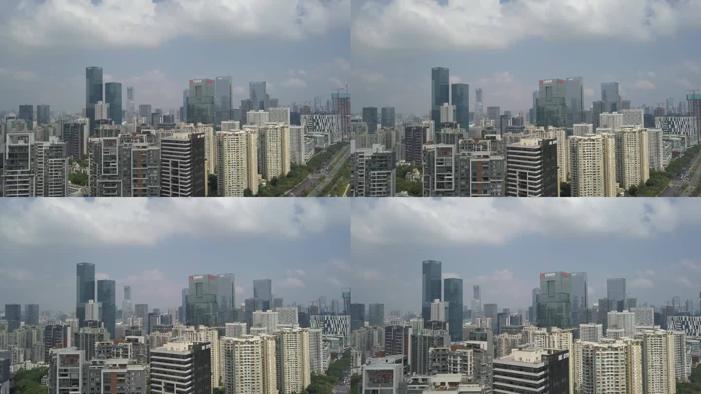 航拍深圳南山高楼大厦（未调色）2