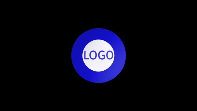 卡通球LOGO标志AE模板