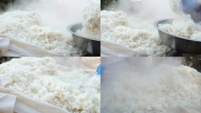 热腾腾的大米饭
