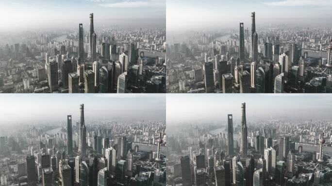 上海天际线的超松弛和鸟瞰