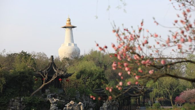 扬州瘦西湖白塔