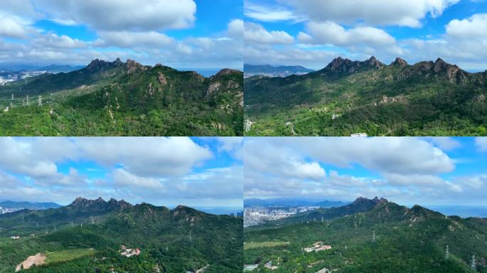 青岛浮山风光航拍4K