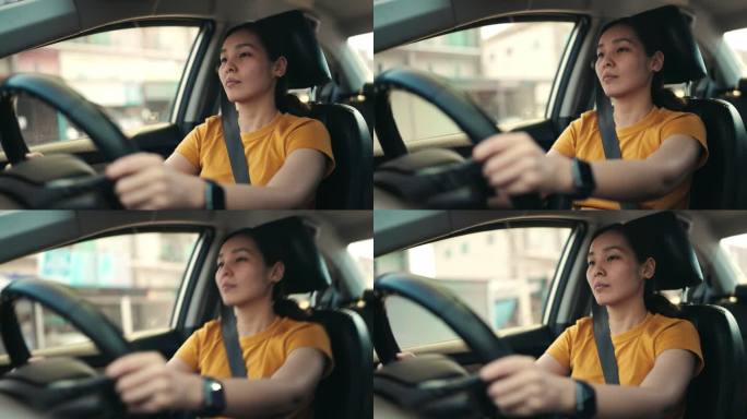亚洲女性开车女司机