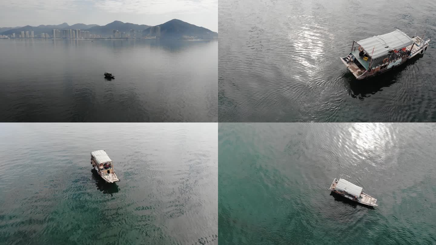 惠州大亚湾船只空镜
