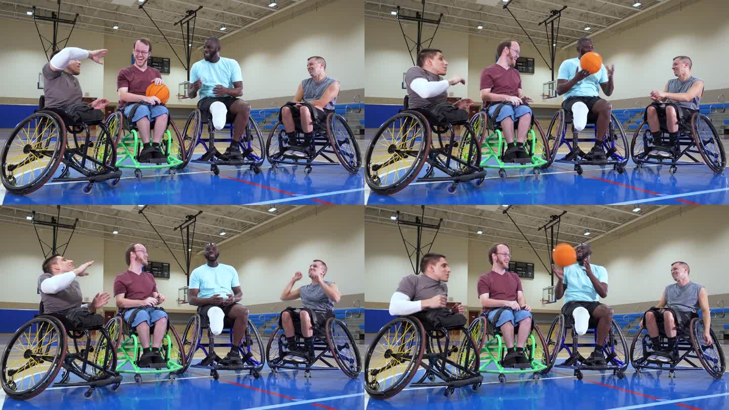 轮椅篮球队球场