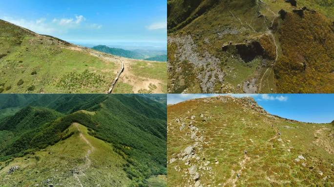 北京秋天、东灵山秋天风景航拍