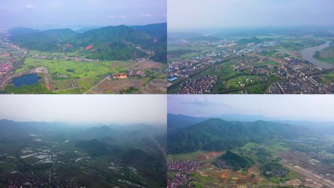 中国南方乡镇360度航拍