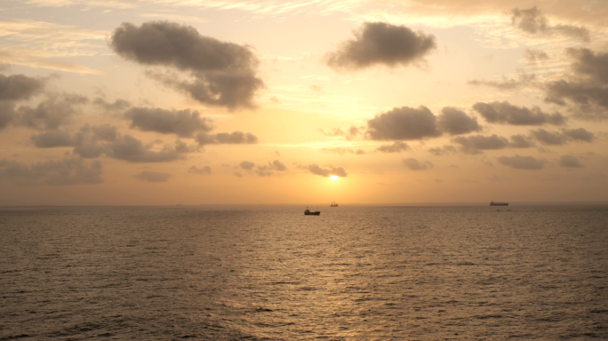 【4K】大海 夕阳 晚霞