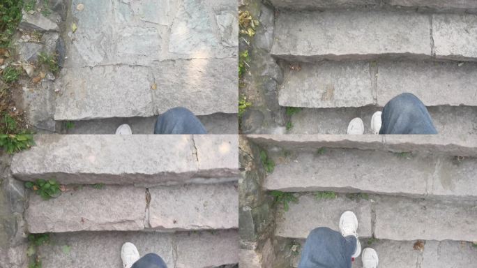 大自然 阳光 山顶 脚步 石板阶梯 山路
