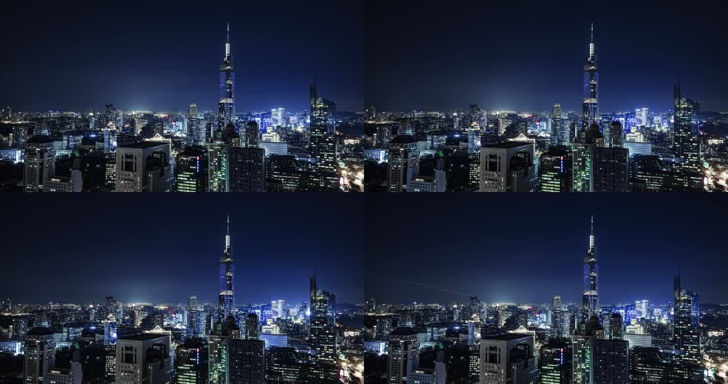 延时，中国江苏省南京市夜景