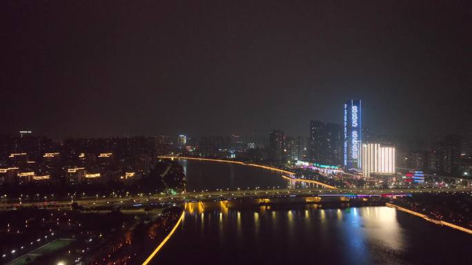 前山大桥桥梁车流车辆夜晚珠海夜景