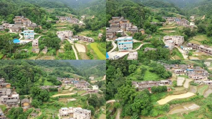 大山 大山深处 乡村  破旧 泥土房子