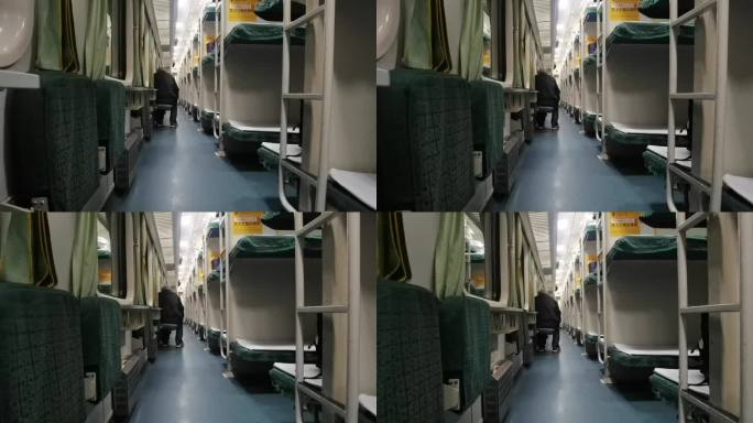 火车高铁 车厢 安静的车厢 空车厢 卧铺