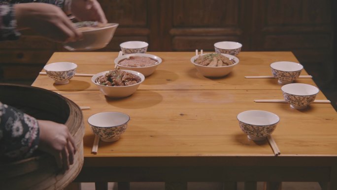 美食特色扣菜蒸菜团圆饭