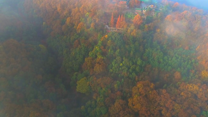 安康香溪洞景区秋色