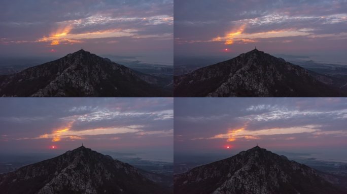 山峰 高山 自然 天空 云彩 变换