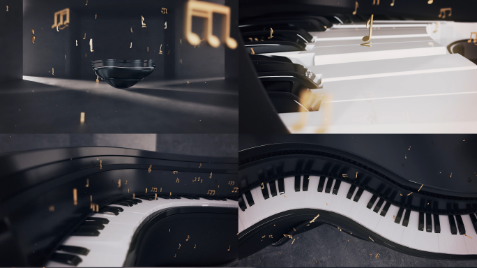 4K大气音乐会钢琴演奏音乐节表演视频素材