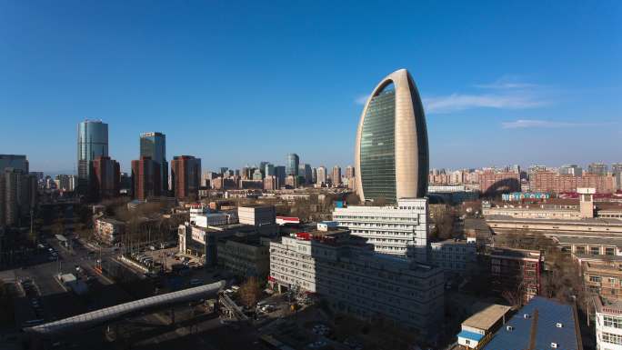 北京人民日报大楼延时摄影