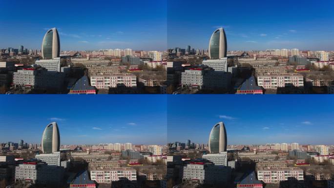 北京人民日报大楼延时摄影