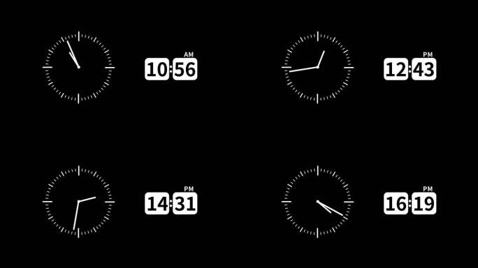 数字转盘时间走动AE模板