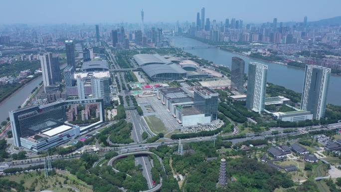 广州琶洲会展中心航拍-4K