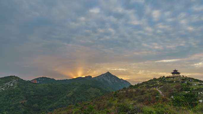 8K 山峰 高山 天空 云彩 日落